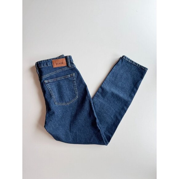 SEZANE Slim Parfait Dark Blue High Rise Skinny Ankle Jeans, Size 30 - Picture 3 of 14